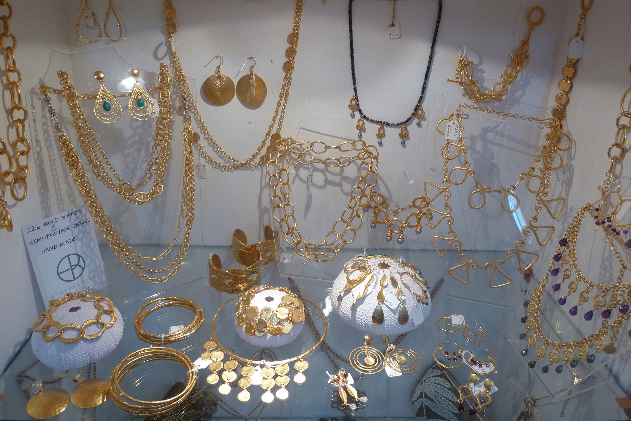 jewellery by Evelyn Knight in the Pink House