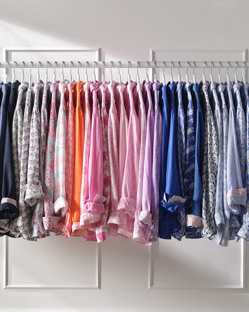 Bring some Caribbean colour to your wardrobe this season with a Pink House linen shirt