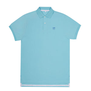 Premium Mens pure cotton pale blue polo shirt