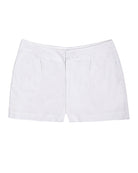 Womens Linen Shorts : CLASSIC WHITE designer Lotty B for Pink House Mustique
