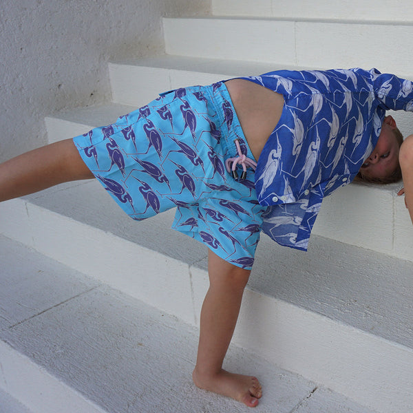 Boys shark sales swim shorts