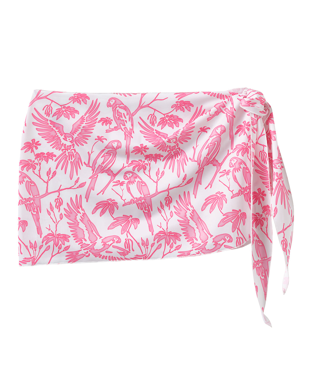 Parrot Pink tie wrap cover up skirt bikini sarong beachwear Pink House Mustique