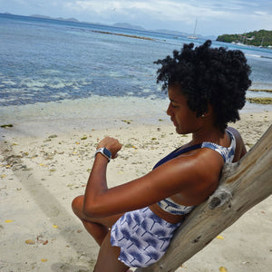 Luxury activewear designed by Lotty B for Pink House Mustique 