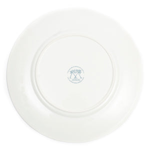 Fine Bone China : PALMS & COCONUTS BLUE - CHARGER PLATE
