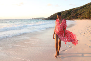 Jennlee Shallow on Macaroni Beach Mustique