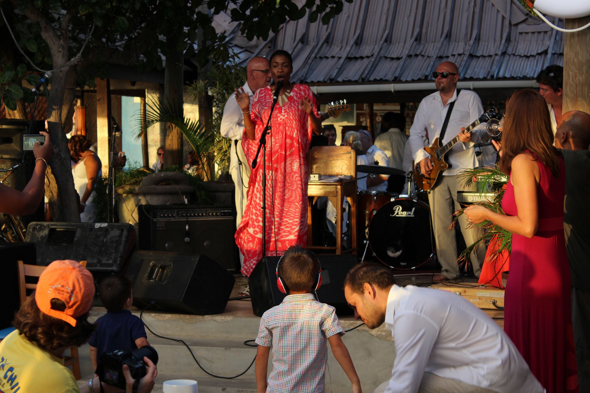 Jennlee Shallow sings at Basil's Bar Mustique