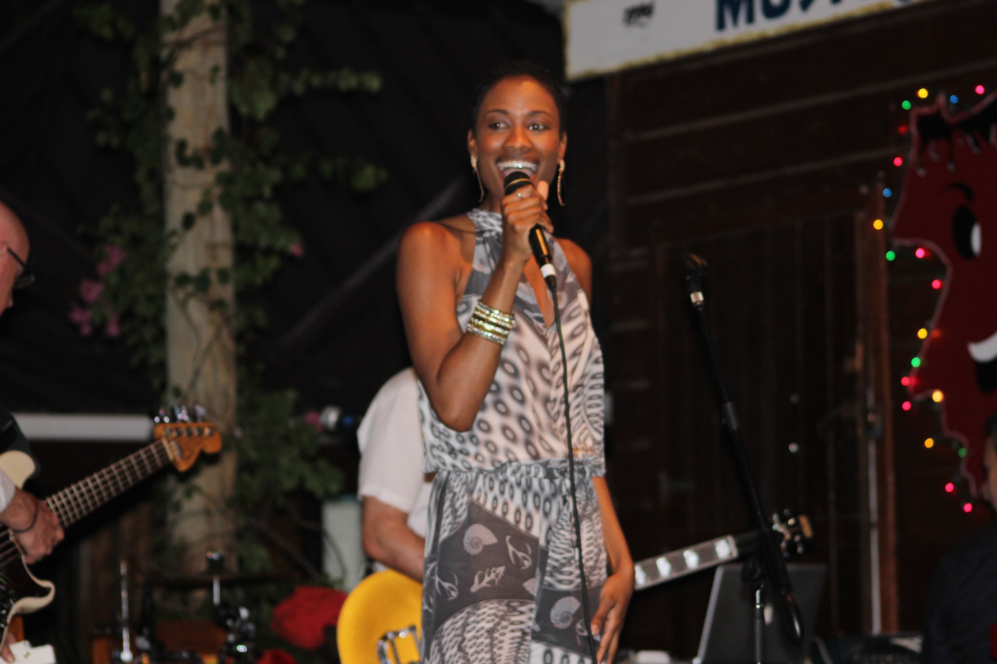Jennlee Shallow at basil's Bar Mustique