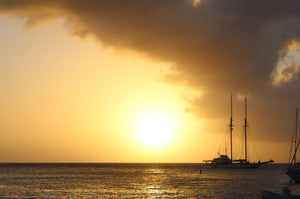 sunset seen from Basil's Bar Mustique