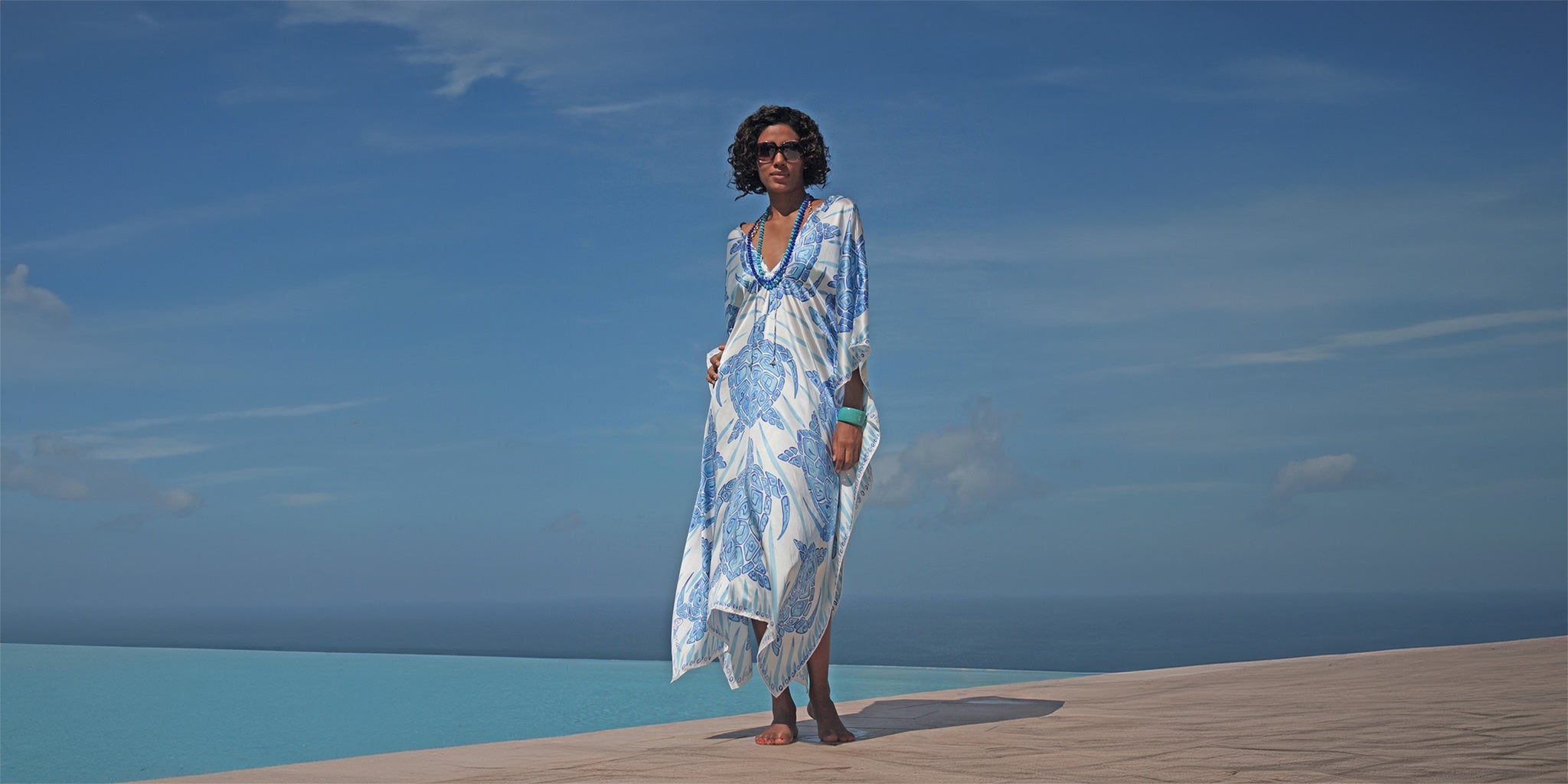 beach dresses and kaftans Kaftan Dress, Luxury Beach Kaftan, Floaty Summer Maxi Dress Ibiza by La Mandarine