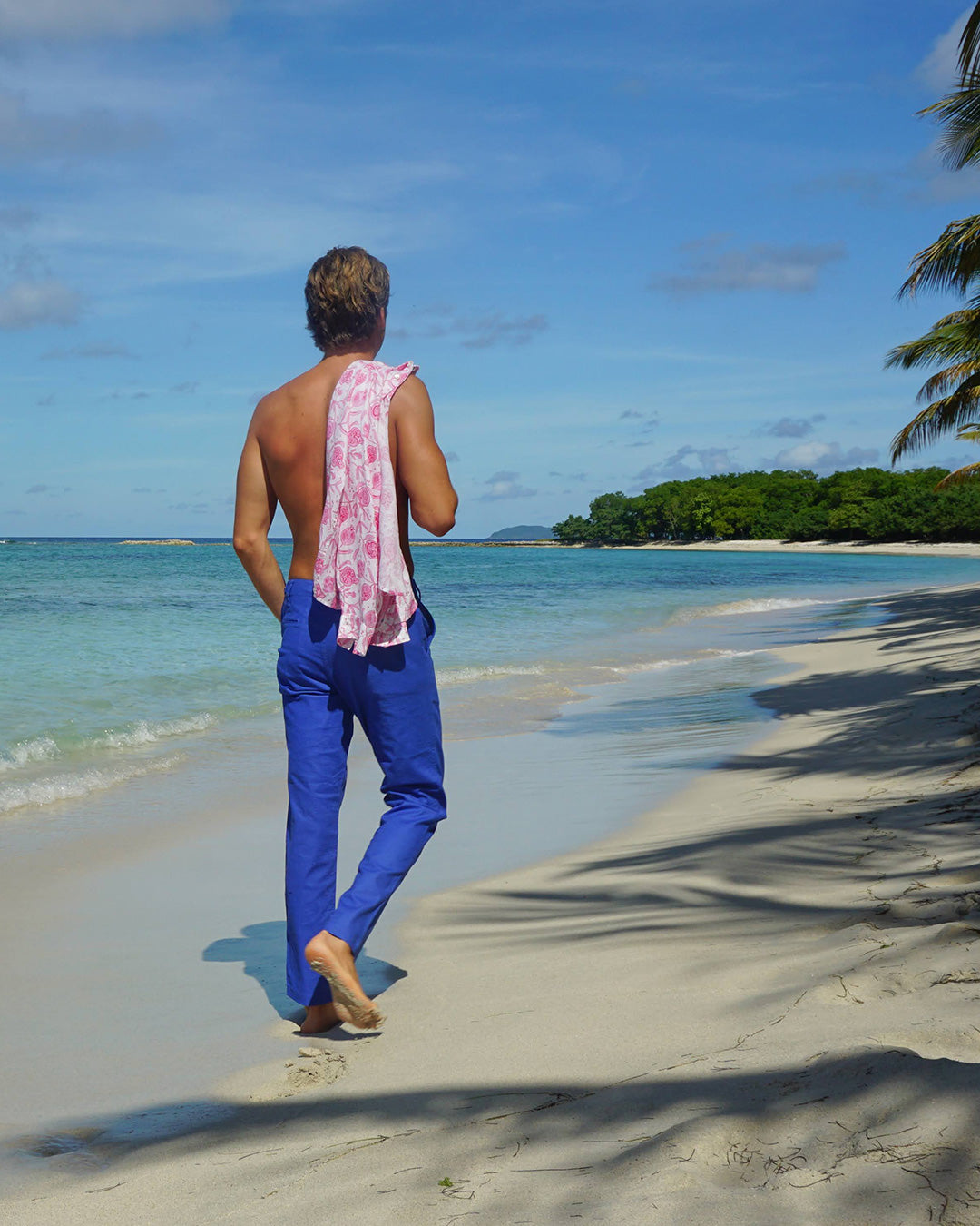 Classic Linen Pants Pink House