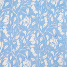 Boys Linen Shirt (Hibiscus, Blue) swatch