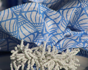 Lotty B Tablecloth & Napkin set: SHELLTOP - BLUE