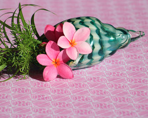 Lotty B Tablecloth & Napkin set: SHELLTOP - PINK