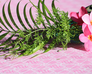 Lotty B Tablecloth & Napkin set: SHELLTOP - PINK