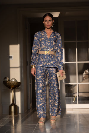 Luxurious limited edition pure silk pajamas by Lotty B Mustique. Handmade in the UK