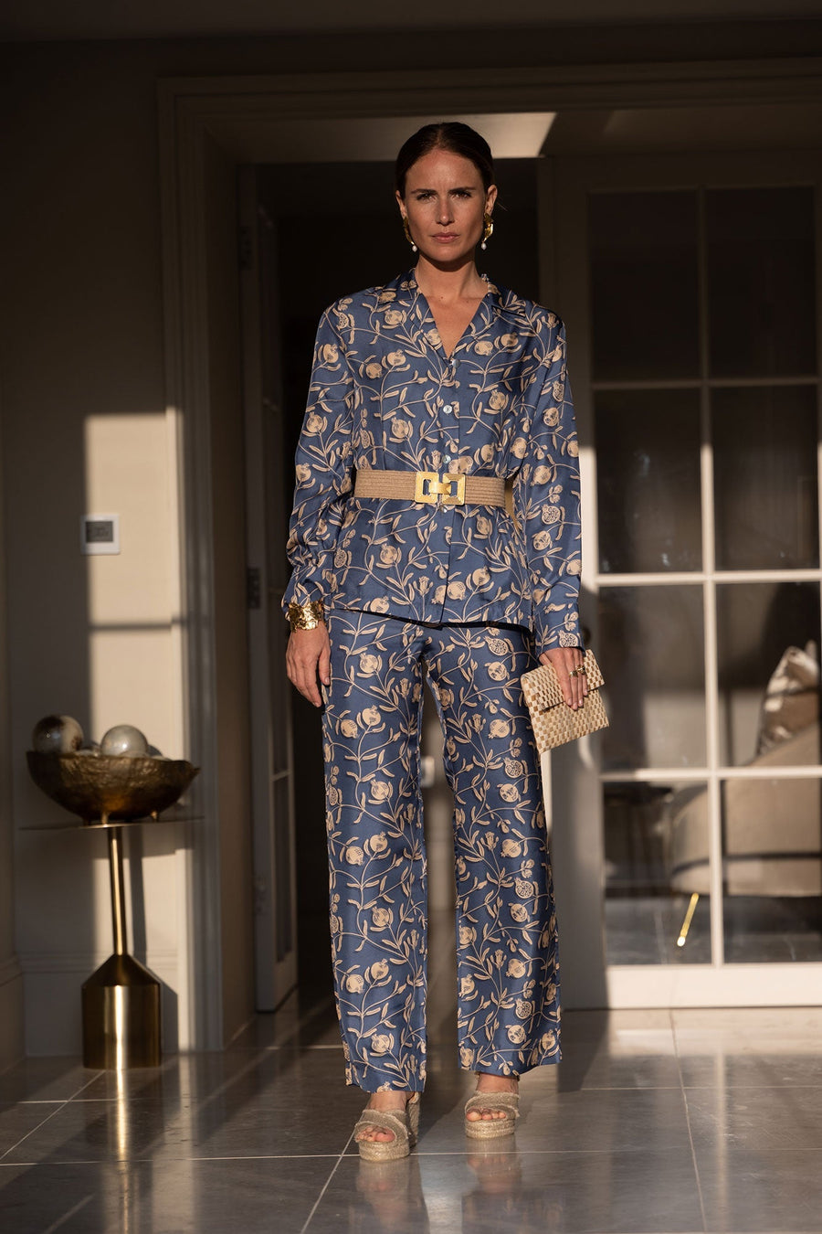 Numbered limited edition silk sleepwear set by Lotty B Mustique