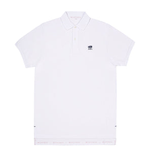 Premium Mens pure cotton white polo shirt