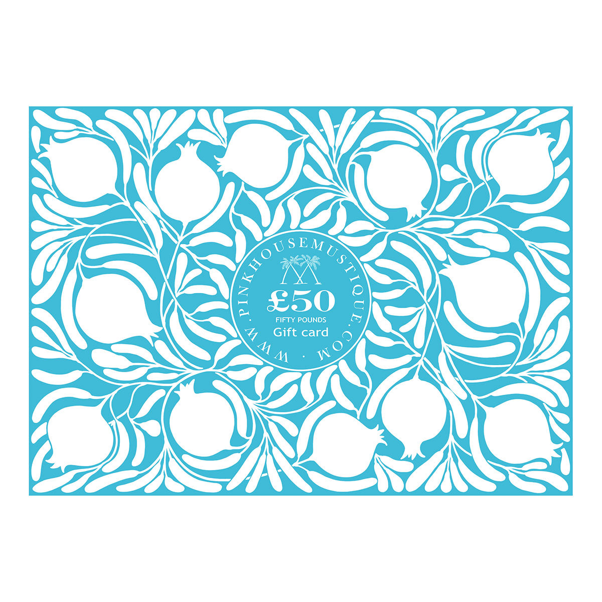 Send a Pink House Mustique gift card to the value of £50