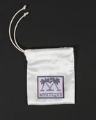 Mustique Island pendant in hallmarked sterling silver with Pink House silk gift pouch, handmade in England