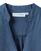 Ensign Navy Blue linen tunic dress with soft tailoring – perfect for travel or casual wear