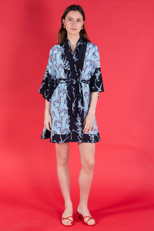 Madeleine Kimono Dress: LURCHER/FRUIT PUNCH