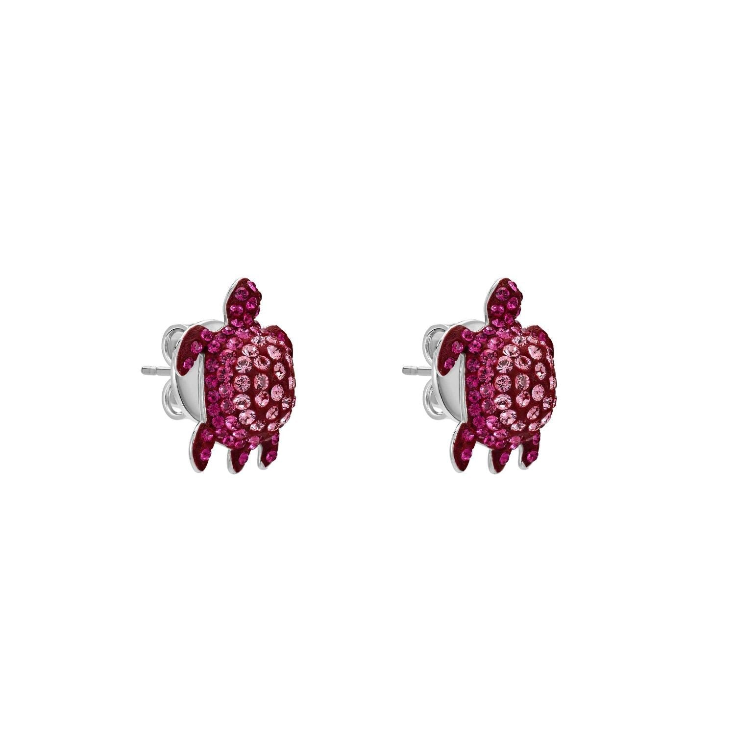 Pink tortoise earrings on sale