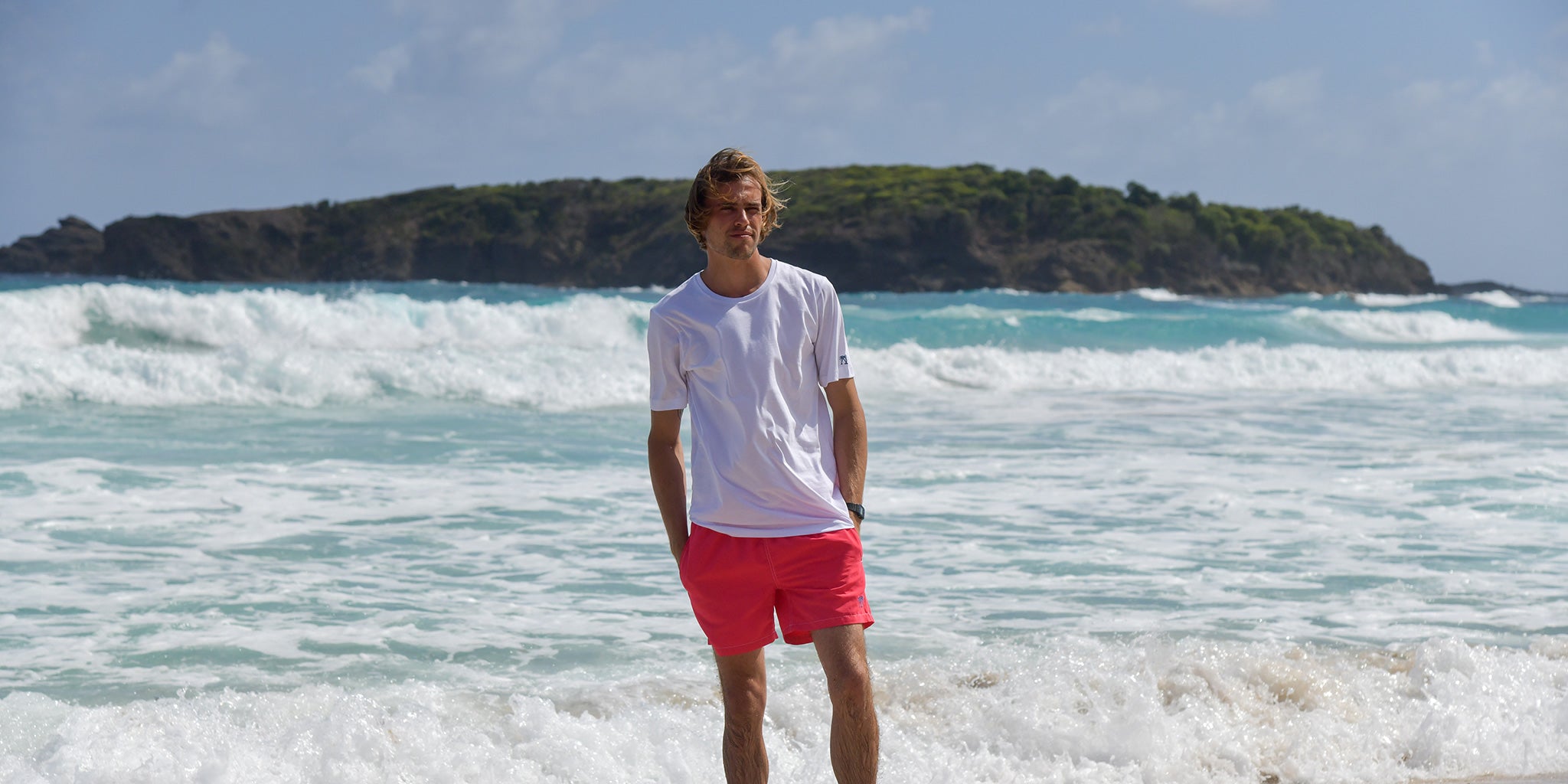 Cotton T shirts men's resortwear Mustique lightweight summer essentials premium jersey