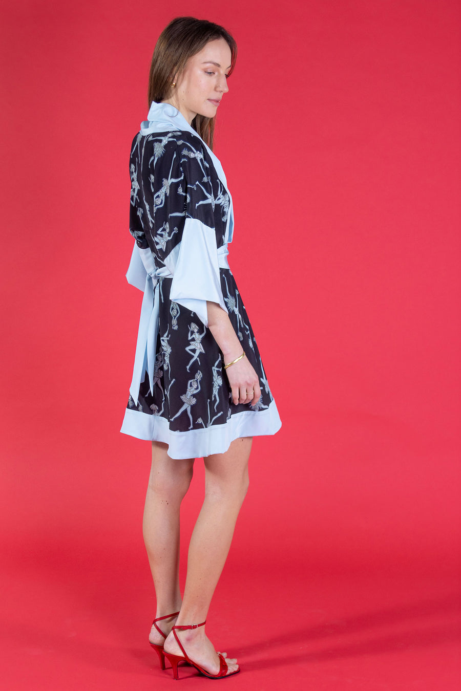 Madeleine Kimono Dress: FRUIT PUNCH