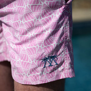 Detailed close up of new Shelltop print for Pink House Resort 24 first new arrival of the season