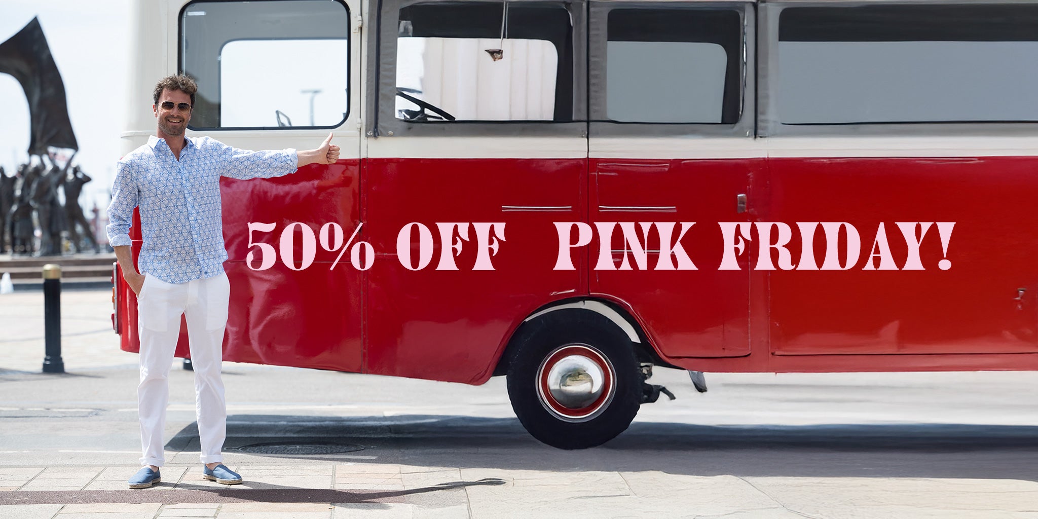 Find the perfect gift or renew your warm weather wardrobe with 50% off this weekend in our Black Friday sale. 