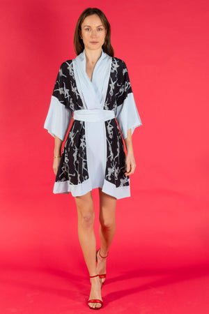 Madeleine Kimono Dress: FRUIT PUNCH