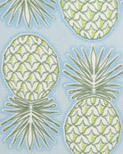 pineapple print on silk