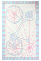 Lotty B Sarong in Silk Chiffon: BICYCLE - PINK