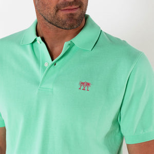 Premium Mens pure cotton green polo shirt