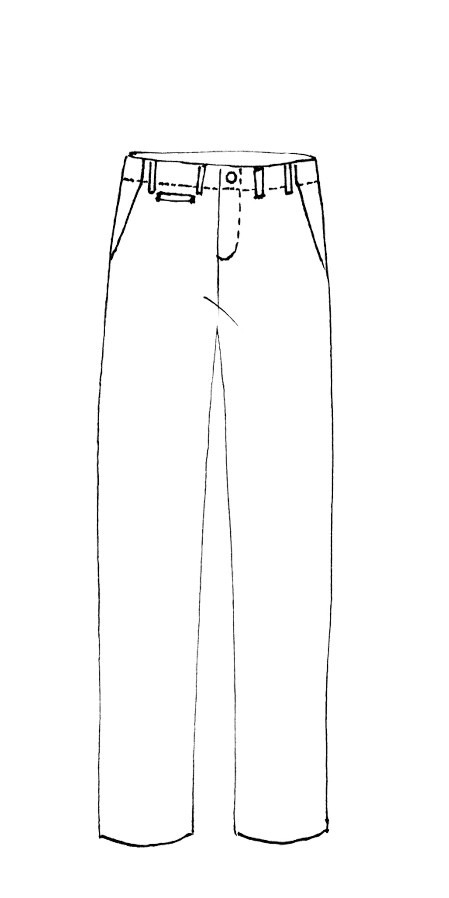 Pink House standard sizing guide for Men's pants & shorts
