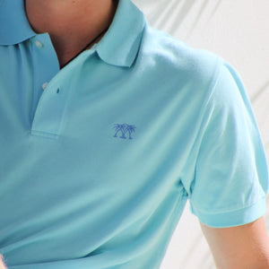 Mens Polo shirt: PLAIN PALE BLUE