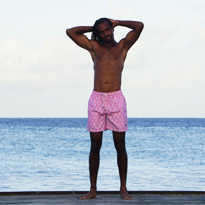 Mens swim shorts: SHELLTOP - PINK