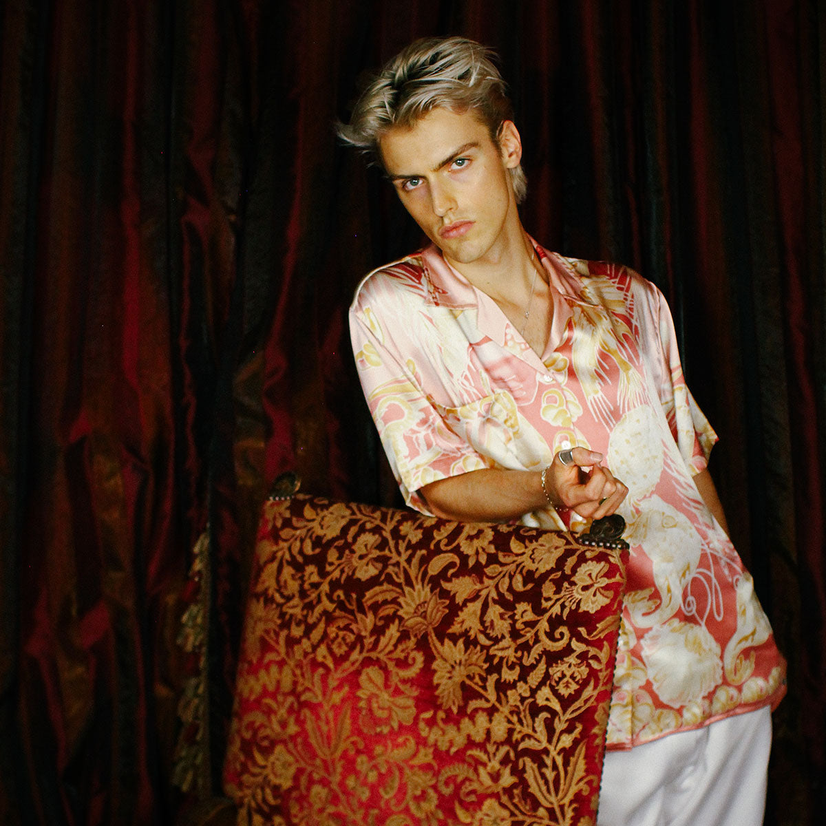 Numbered limited edition silk shirt by designer Lotty B