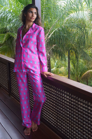 Luxury pure silk nightwear, resortwear by Lotty B Mustique 