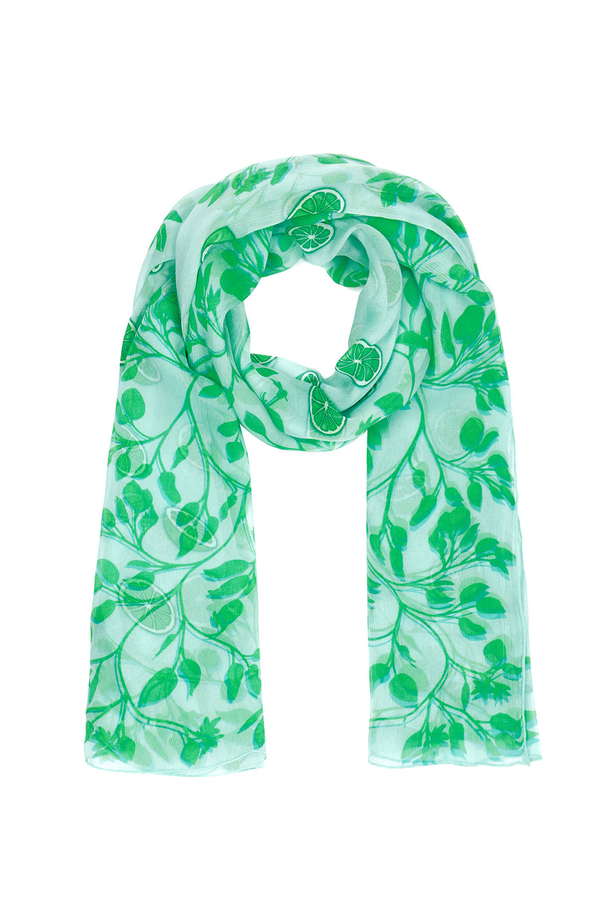 A Lotty B Lime Tree green chiffon sarong makes a versatile addition to your wardrobe or an ideal gift