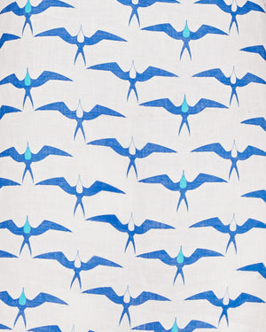 Frigate Bird blue print design by Lotty B Mustique