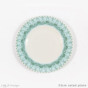 Fine Bone China Dinner Service : MUSTIQUE ISLAND - Salad plate 23cm