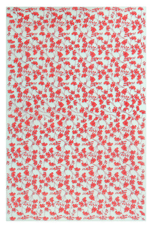 Lotty B Sarong in Silk Crepe-de-Chine: FLAMBOYANT FLOWER - ORANGE designer Lotty B Mustique