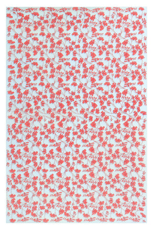 Lotty B Sarong in Silk Chiffon: FLAMBOYANT FLOWER - ORANGE designer Lotty B Mustique