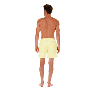 Mens swim trunks : YELLOW, back